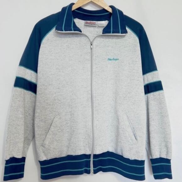 MACGREGOR Mens Vintage Full ZIp Embroidered Jacket Size M Medium - Picture 1 of 7